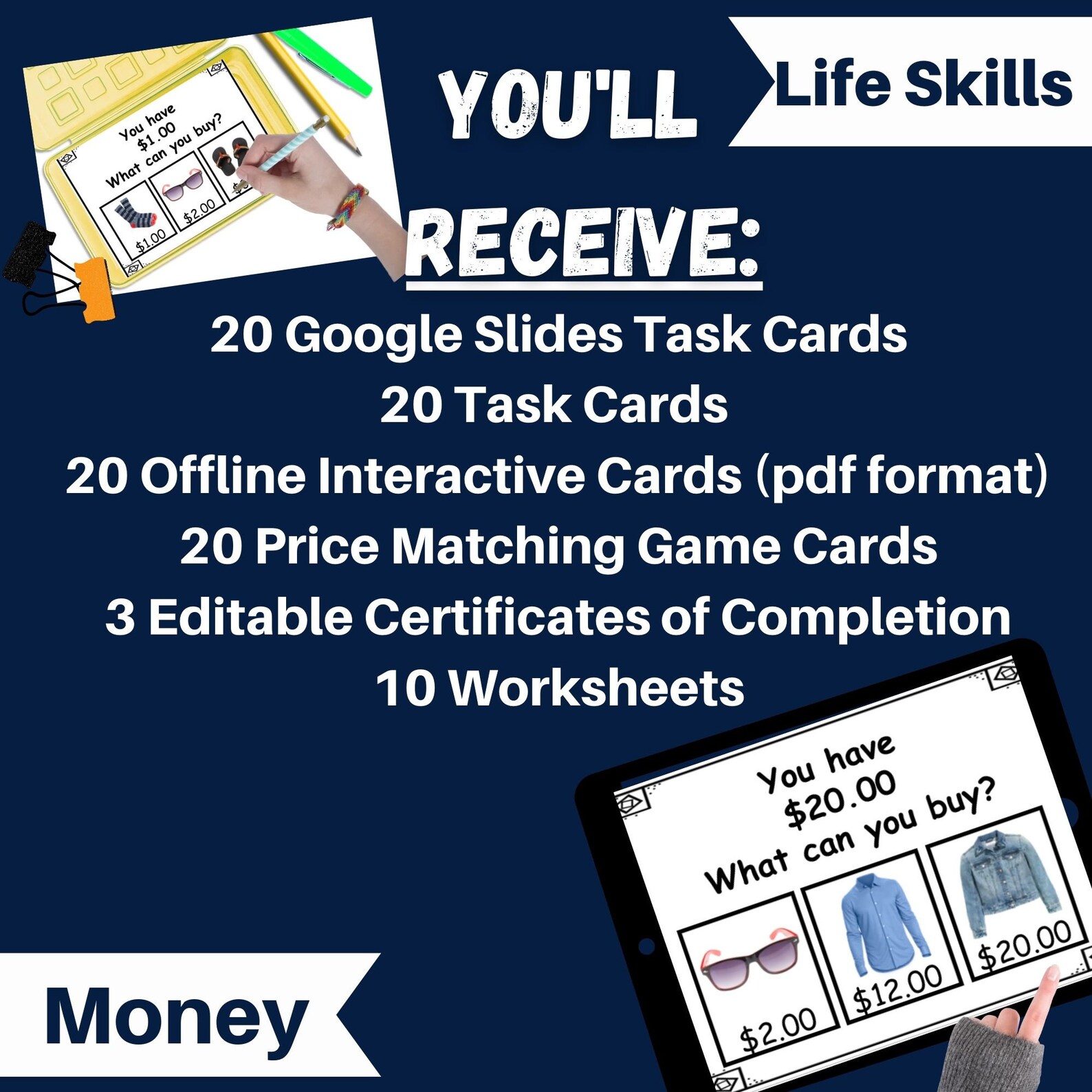 Counting Money: Clothing Store Life & Work Skills Digital and Print ...
