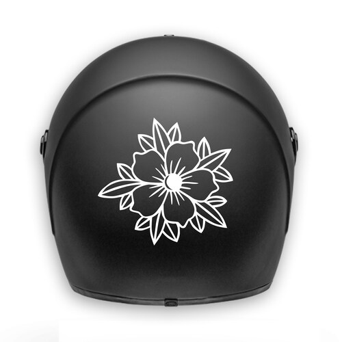 Motorcycle Helmet Sticker / Decal / Waterproof / Rose Etsy