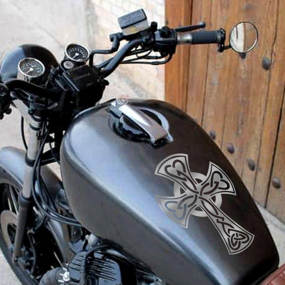 METALLIC Stickers Harley Davidson Tank Motorcycle Sticker Label Sticker  Biker