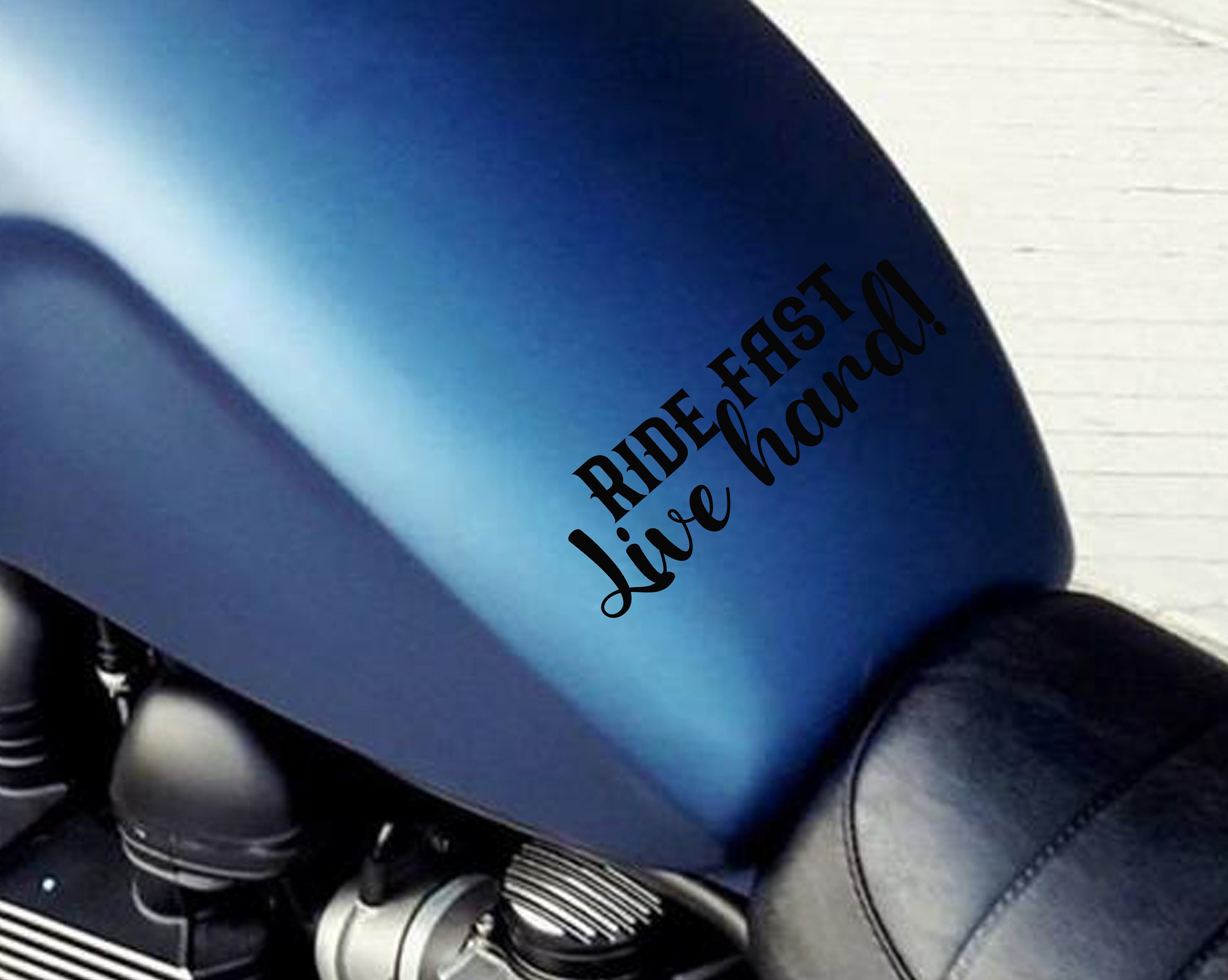 Motorcycle Decal Gas Tank Sticker / Skin Text Vinyl Bike Decal Etsy