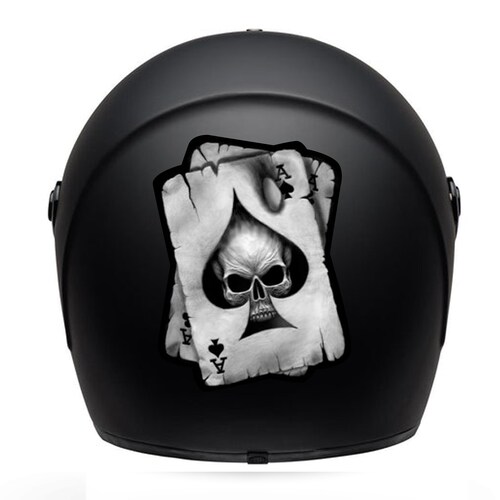Motorcycle Helmet Decal / Sticker / Waterproof / Skull / Cards Etsy