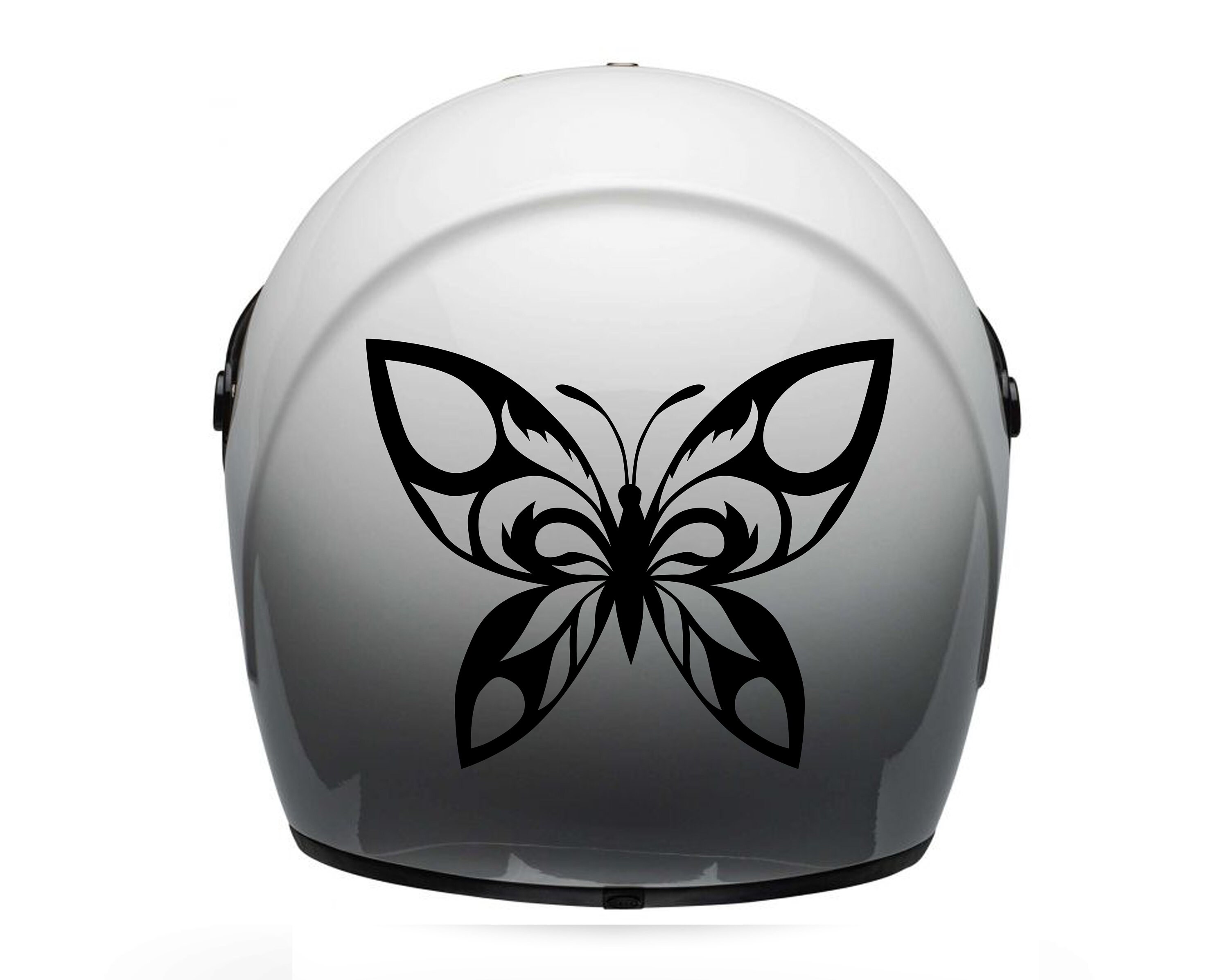 Motorcycle Helmet Sticker Decal Waterproof Butterfly Lady