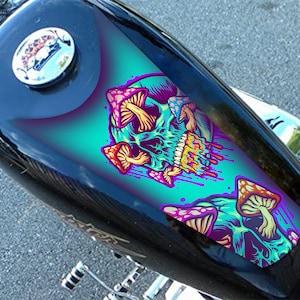 Motorcycle Tank Decal / Sticker 3pcs / for HD / Gas Tank Stickers ...