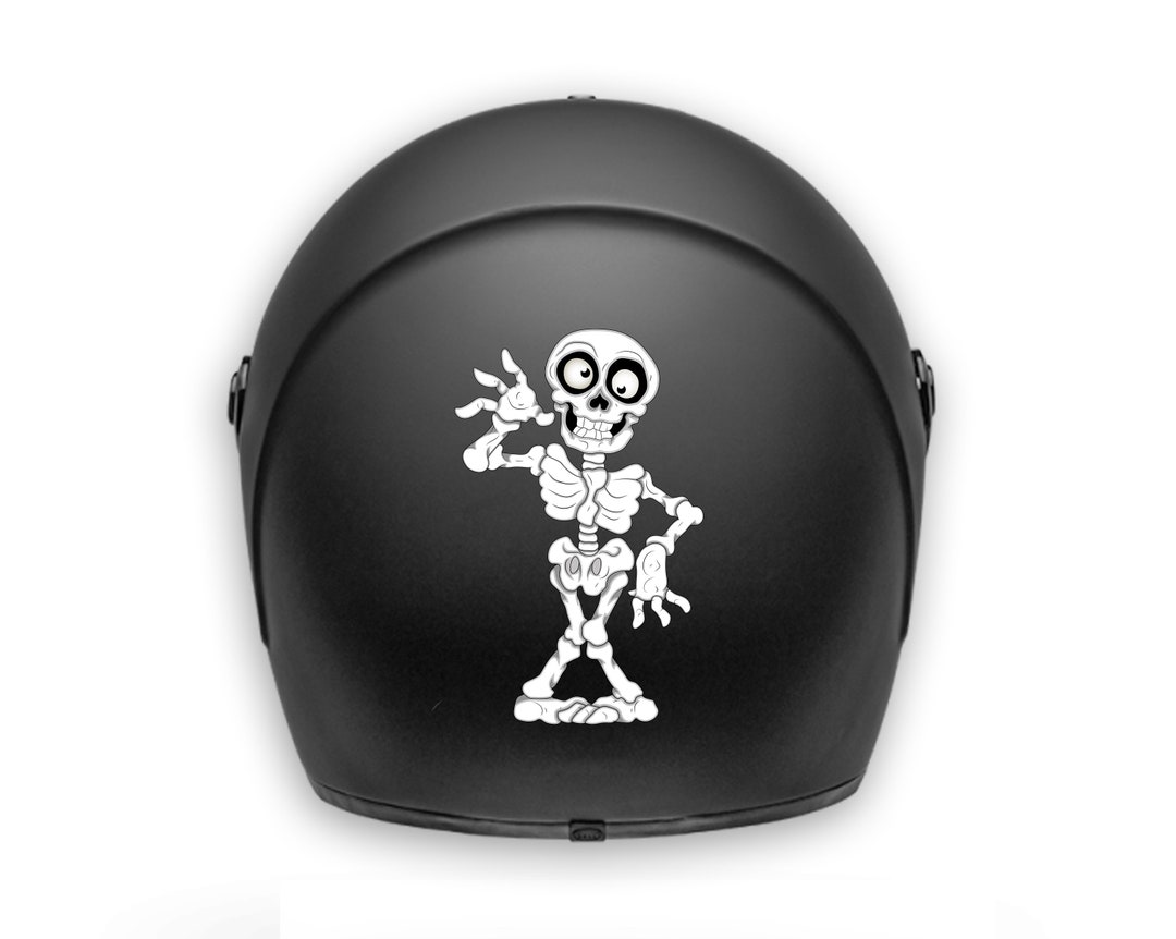 Motorcycle Helmet Sticker / Decal / Waterproof / Funny Skeleton - Etsy