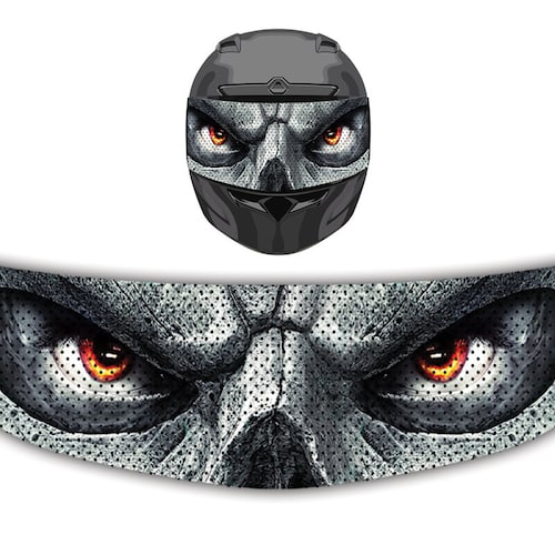 Motorcycle Helmet Sticker Perforated Visor Tint Shield Decal Etsy New