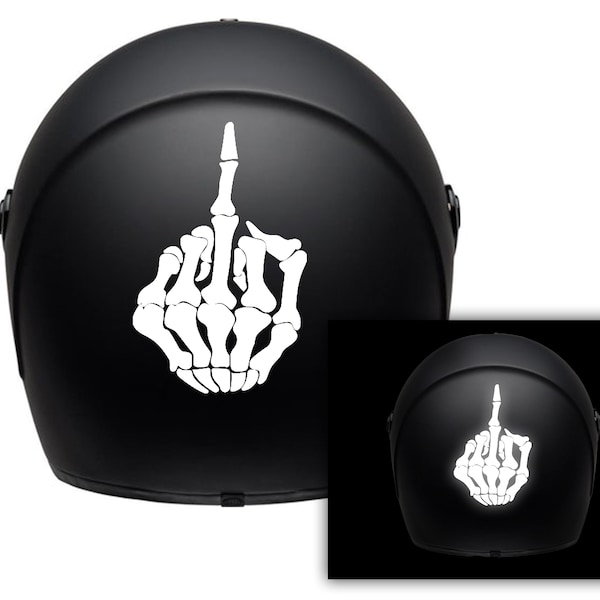 Middle Finger Motorcycle Helmet Etsy