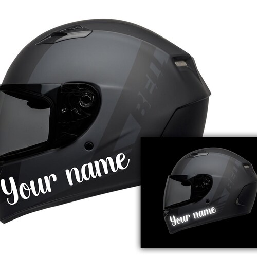 Motorcycle Helmet Sticker / Decal / Waterproof / Custom Name - Etsy