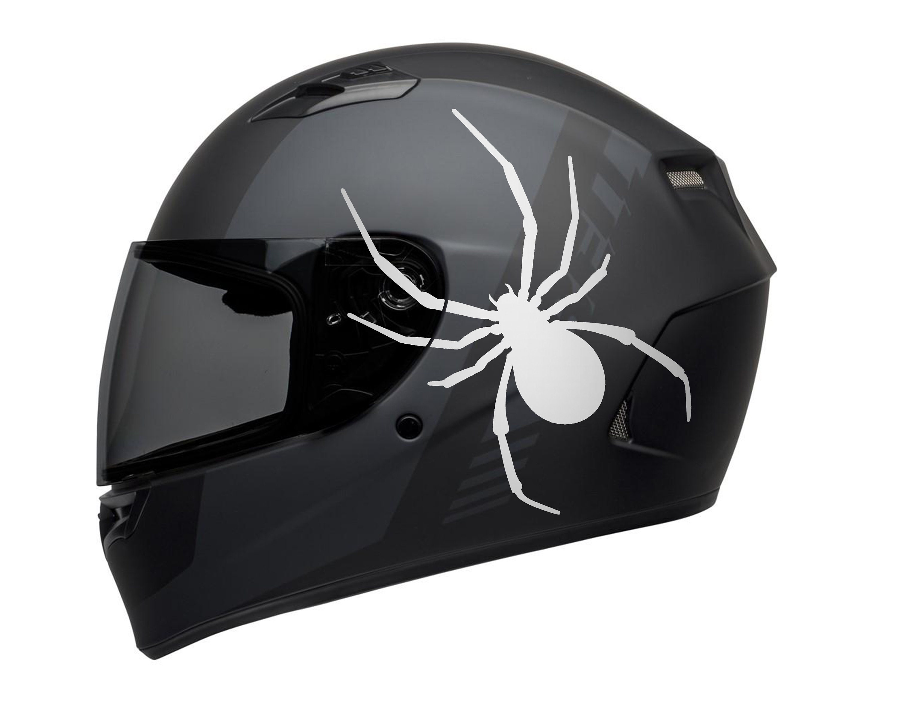 Motorcycle helmet sticker / decal / waterproof / spider 2pcs