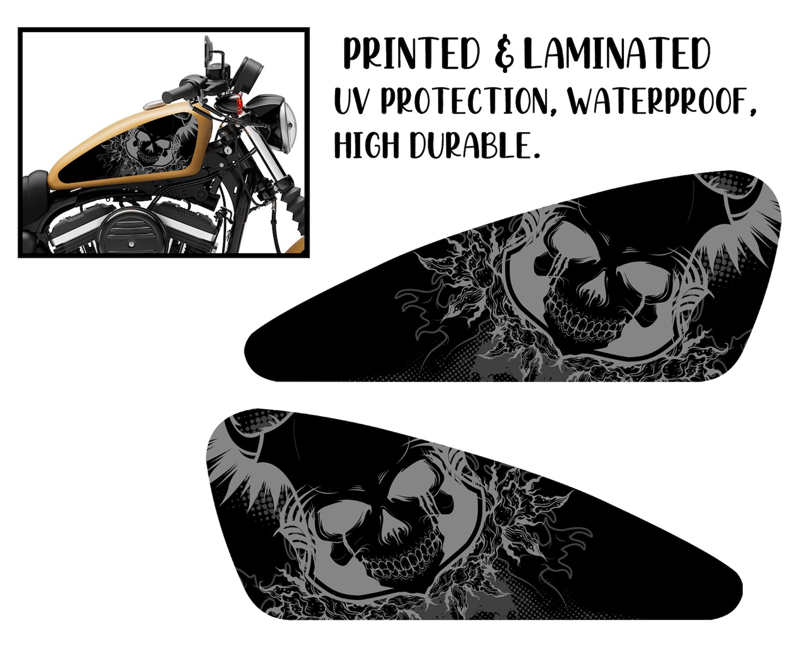 Motorrad Tank Aufkleber / Aufkleber 2Stk / für HD / Gas Tank Etsy.de