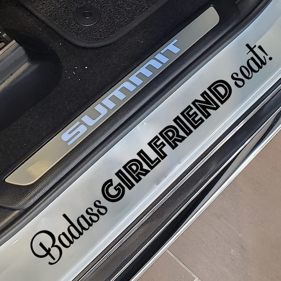 Badass girlfriend seat car decal / car door sticker / macbook / car window  / bumper sticker