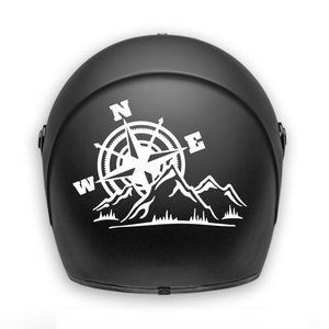 Motorcycle helmet sticker / decal / waterproof  / compass adventure