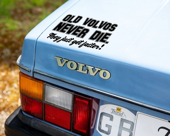 Altes volvo's Never Die Auto Aufkleber / Aufkleber / Außen