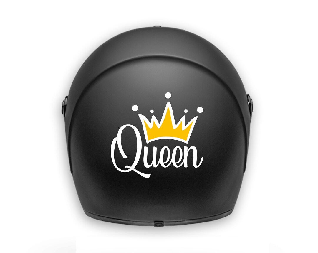 Motorcycle Helmet Sticker / Decal / Waterproof / Girls Queen Crown Etsy