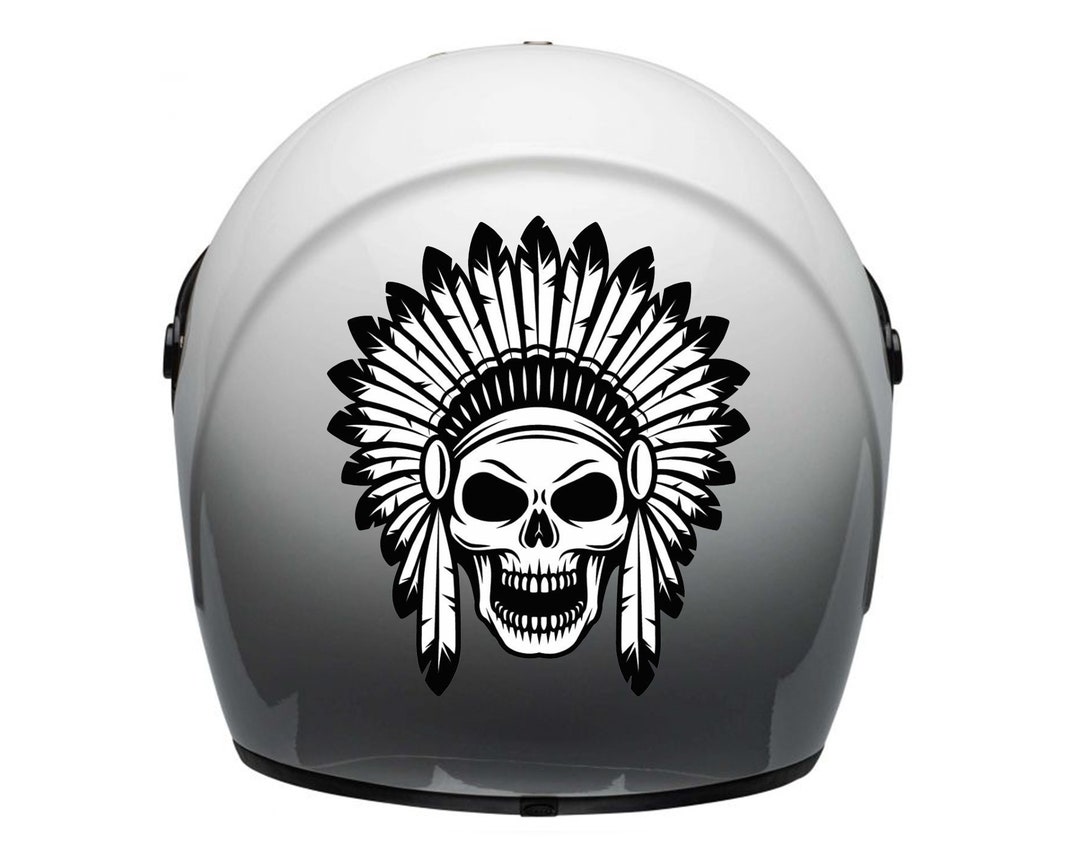Motorcycle Helmet Sticker / Decal / Waterproof / Indian Etsy