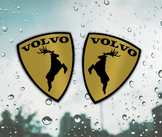  2 pièces Autocollant D'Insigne Voiture pour Volvo