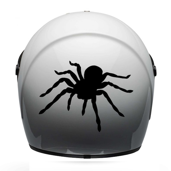 Motorcycle Helmet Spider Decal Etsy