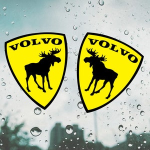 Volvo sticker / decal Car sticker / volvo moose sticker / decal / window moose sticker 2pcs. image 1