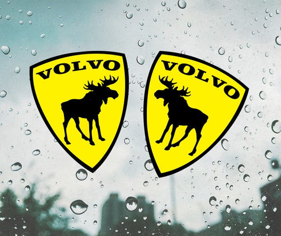 Volvo sticker / decal Car sticker / volvo moose sticker / decal / window  moose sticker 2pcs.