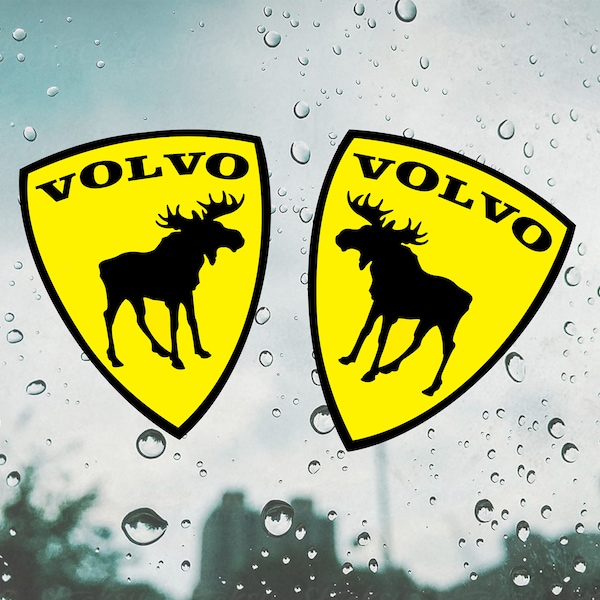 Volvo sticker / decal  Car sticker  / volvo moose sticker / decal / window moose sticker 2pcs.