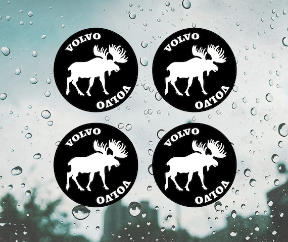 Volvo sticker / decal Car sticker / volvo wheel cap stickers / decal /  moose sticker 4pcs.