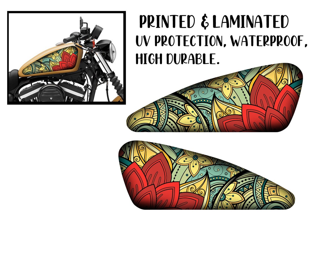 Motorcycle Tank Decal / Sticker 2pcs / for HD / Moto Gas Tank - Etsy