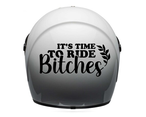 Motorcycle Helmet Sticker / Decal / Waterproof / Funny Text - Etsy