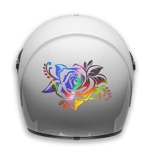 Motorcycle Helmet Sticker / Decal / Waterproof / Rose Etsy