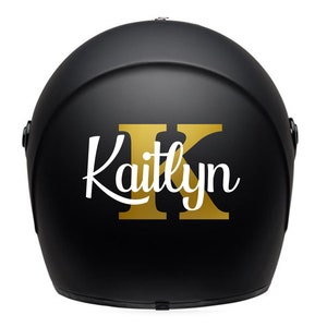 Motorcycle helmet sticker / decal / waterproof  / custom name