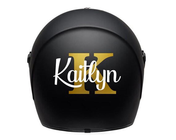 Motorcycle Helmet Sticker / Decal / Waterproof / Custom Name | Etsy