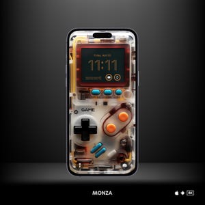 4k Ultra-Realistic Retro GameBoy iPhone Wallpaper | Mobile Wallpaper | Lock Screen Wallpaper | Digital Art | Monza | 7241