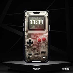 Sfondo per iPhone 4k ultra realistico per GameBoy retrò / Sfondo per cellulare / Sfondo per schermata di blocco / Arte digitale / Monza / 7203