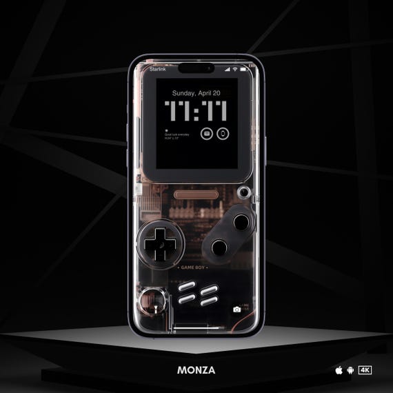 4k Ultra-Pixel Retro GameBoy Mobile Wallpaper | iPhone Wallpaper | Lock Screen Wallpaper | Digital Art | Monza | 7290