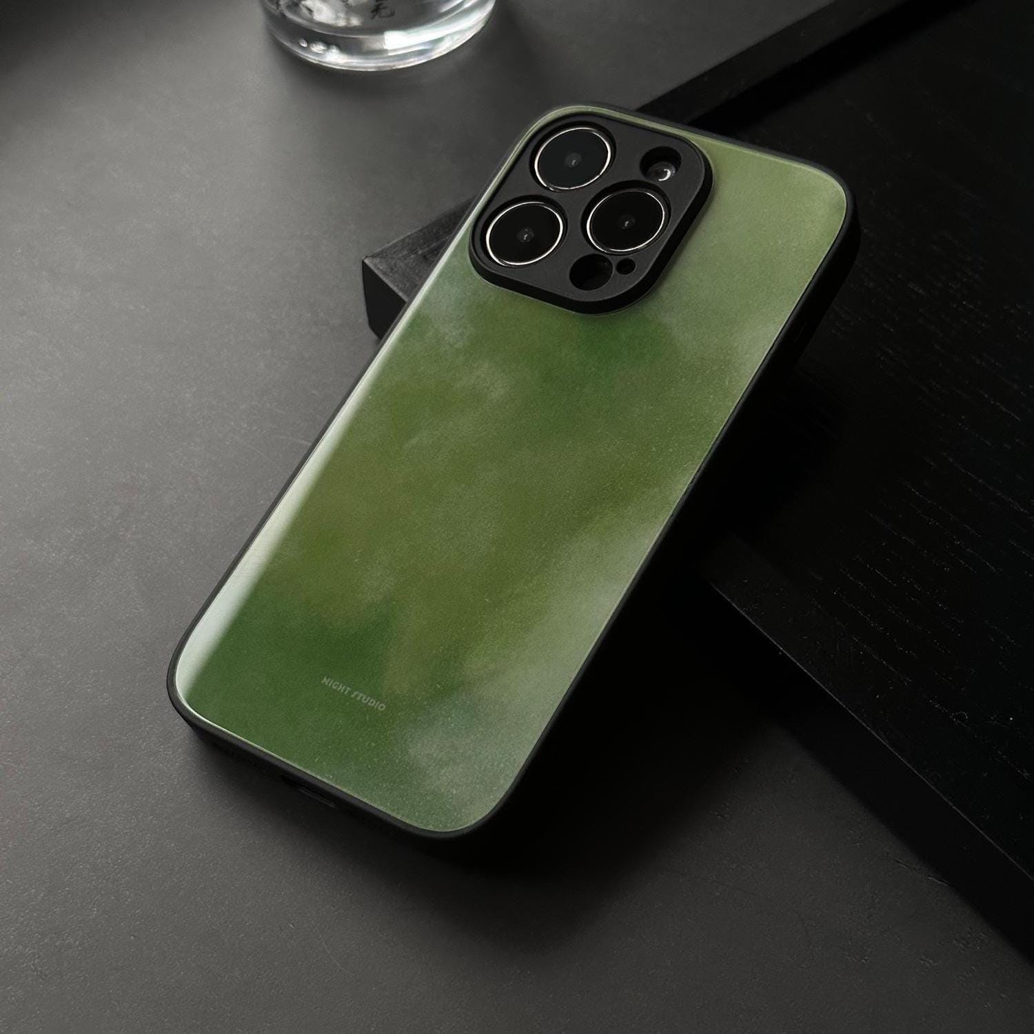 Stone & Ink iPhone Case Luxury Glass Cover for iPhone | Monza x Night Studio Stone & Ink iPhone Case Luxury Glass Cover for iPhone | Monza x Night Studio