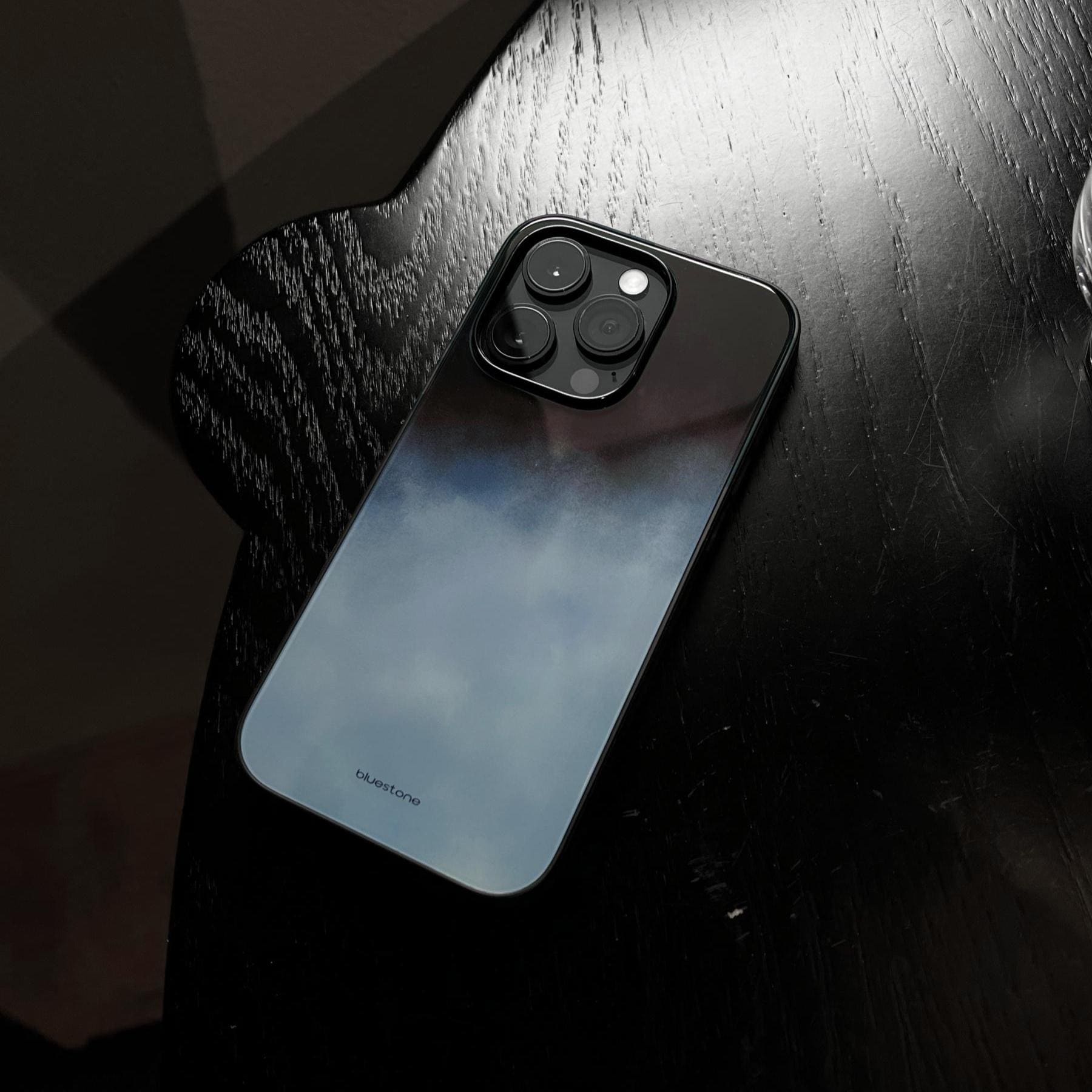 Stone & Ink iPhone Case - Luxury Glass Cover for iPhone Monza x Bluestone