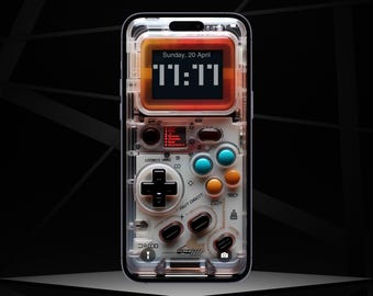 Retro GameBoy iPhone Wallpaper 4K | Nostalgic Mobile Lock Screen (Digital Download)