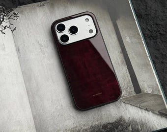 Custodia per iPhone Stone & Ink – Cover in vetro di lusso per iPhone / Monza x Night Studio