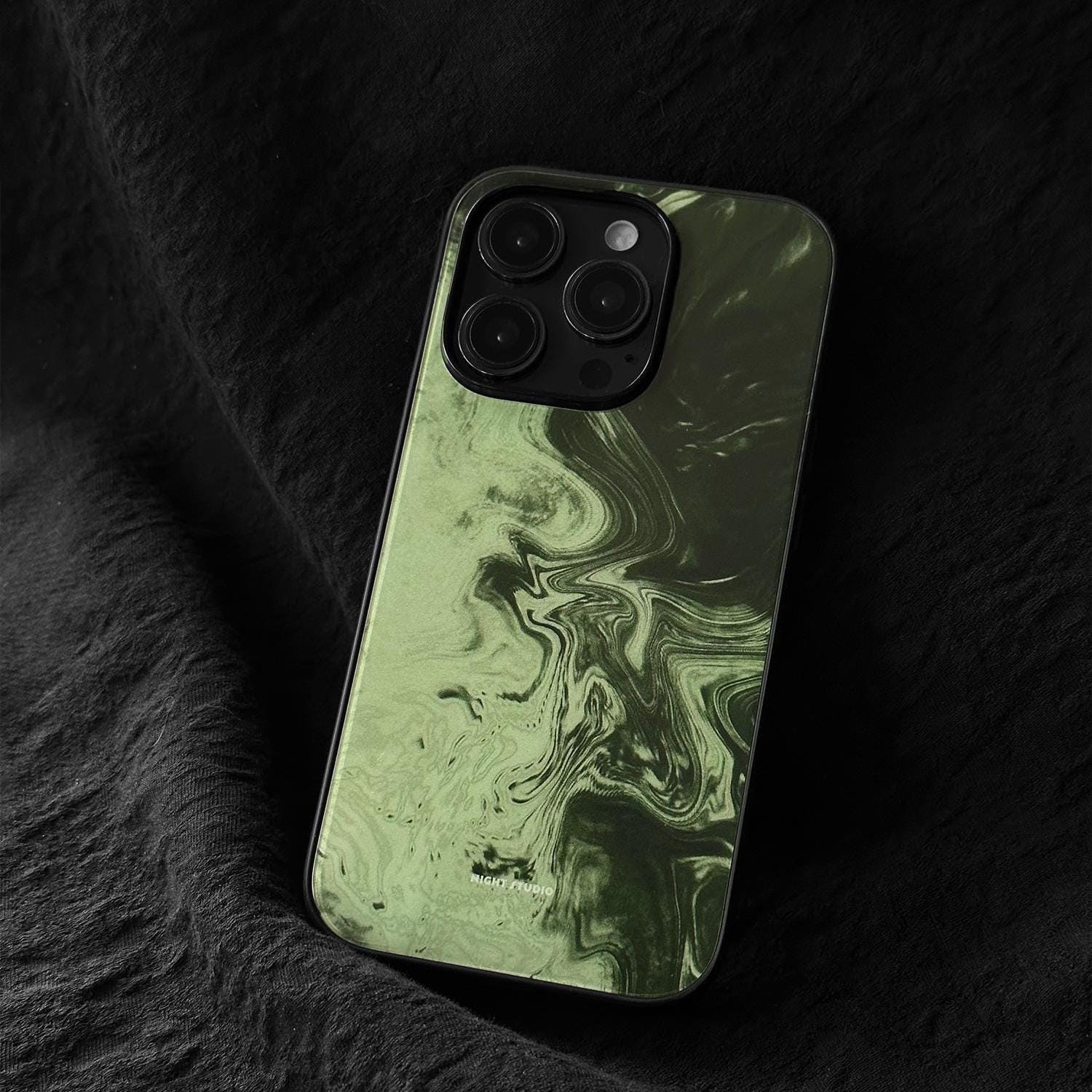Stone & Ink iPhone Case Luxury Glass Cover for iPhone | Monza x Night Studio Stone & Ink iPhone Case Luxury Glass Cover for iPhone | Monza x Night Studio