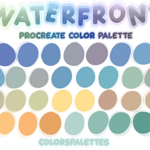 Waterfront Procreate Color Palette / ColorsPalettes™