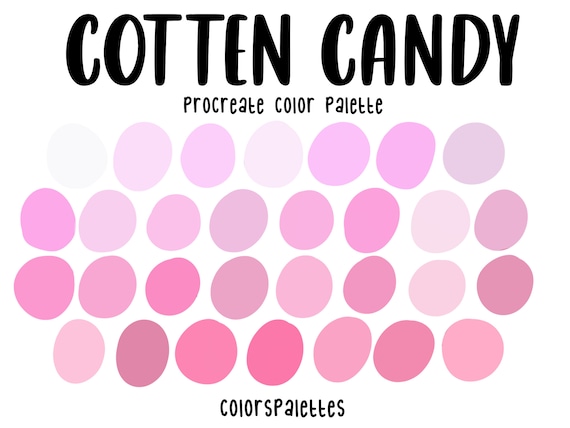 Cotten Candy Procreate Color Palette / ColorsPalettes™