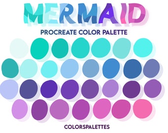 Palette de couleurs de procréation de sirène / ColorsPalettes™