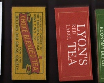 Set of 4 REPRODUCTION WW2 Home front Tea Boxes