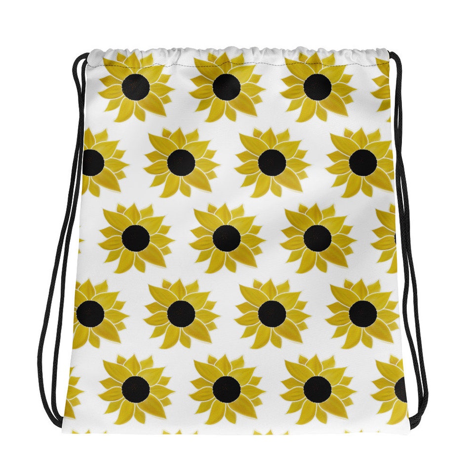 Sunflower Festival Drawstring bag