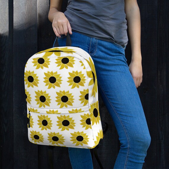 Sunflower Backpack White | Etsy