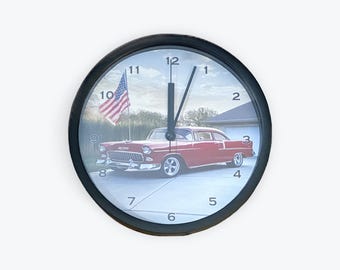 Reloj de pared Chevy 57 de 9"