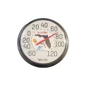Topteng 2'' Outdoor Clock Thermometer