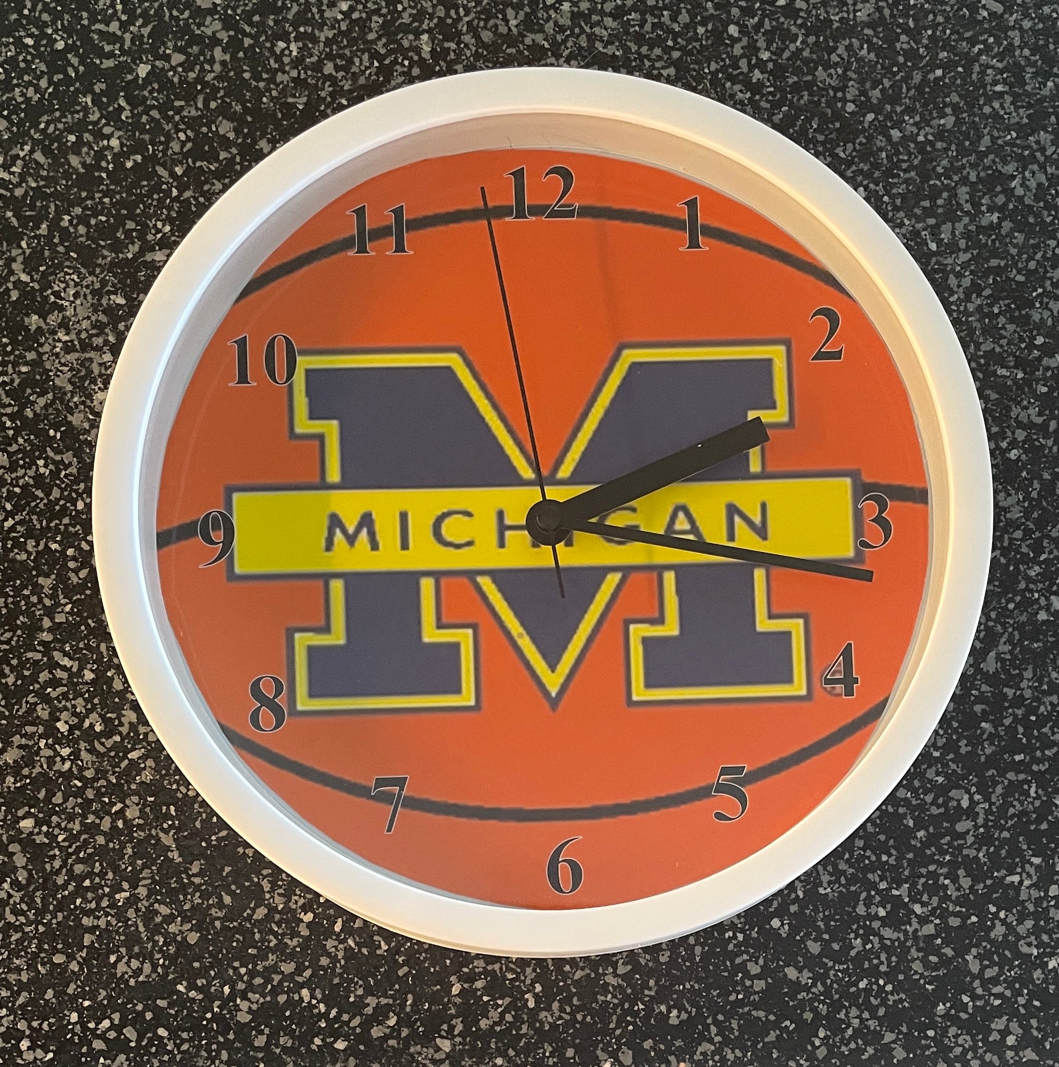 Michigan 9 Wall Clock Etsy