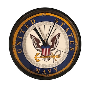 US Navy 9&quot; Wall Clock