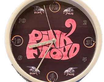 Pink Floyd Vinyl Record Clock Rock Music Wall Art Rock Band Handmade Clock Nick Mason Vintage Clock Wall Accessories Gifts for men Pink Floyd Vinyl Record Clock Rock Music Wall Art Rock Band Handmade Clock Nick Mason Vintage Clock Wall Accessories Gifts for men