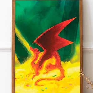 Majestic dragon print – guardian of the treasure!