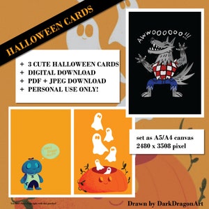 Halloween Motive | Kürbis - Geister -Werwolf - DIGITAL download - bundle